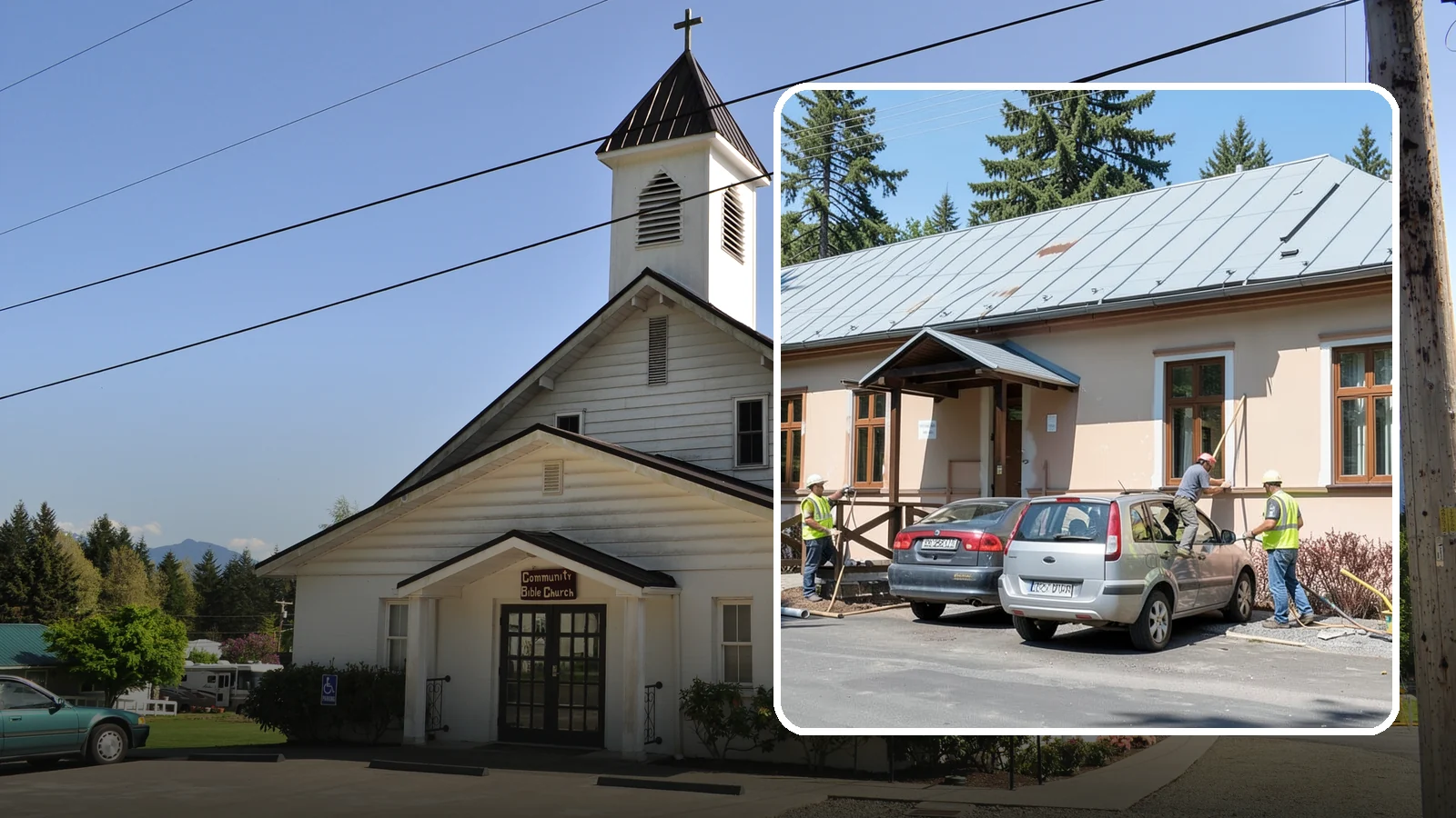Municipal Gutter Installation in Concrete, Skagit County, WA - Install and upgrade gutters and downspouts that move heavy Northwest rainfall away from public building foundations.