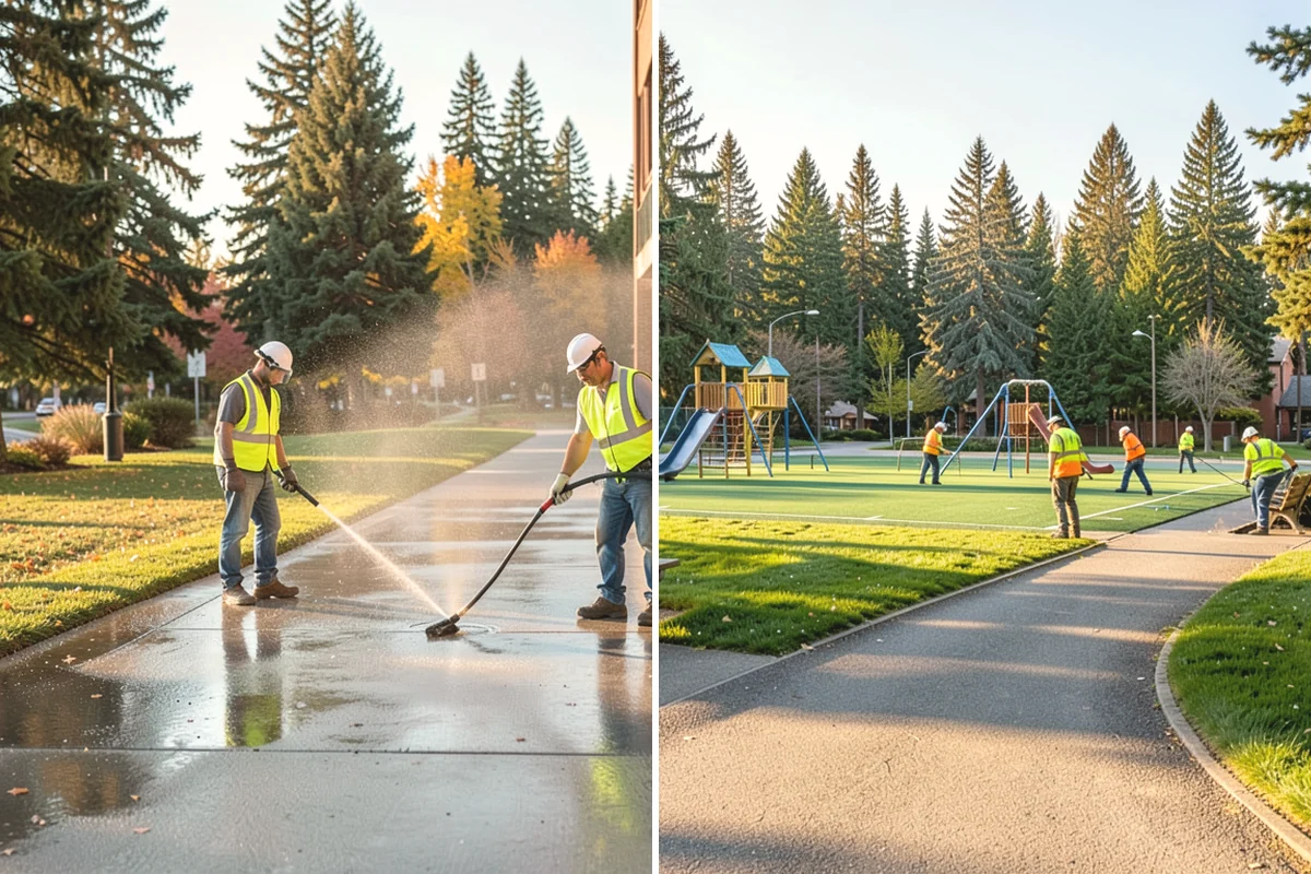 Municipal Gutter Installation in Covington, King County, WA - Roof drainage calculation and discharge routing plan