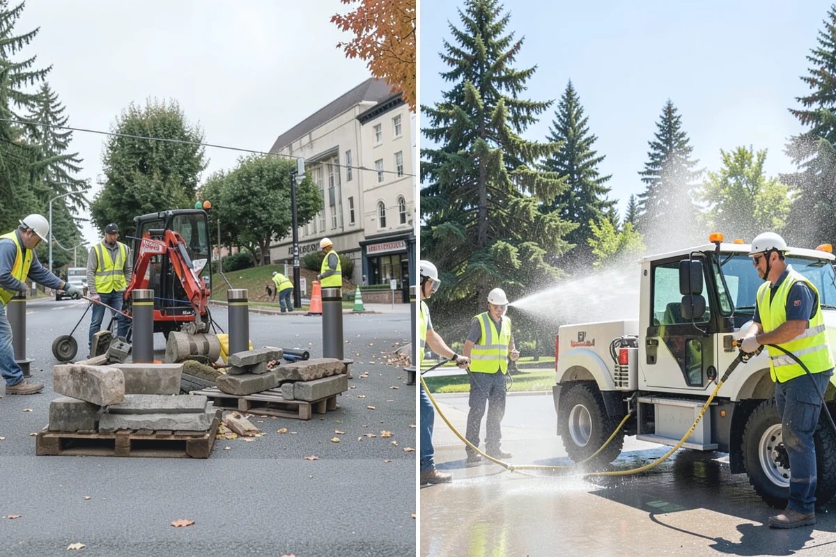 Municipal Gutter Installation in Des Moines, King County, WA - Roof drainage calculation and discharge routing plan