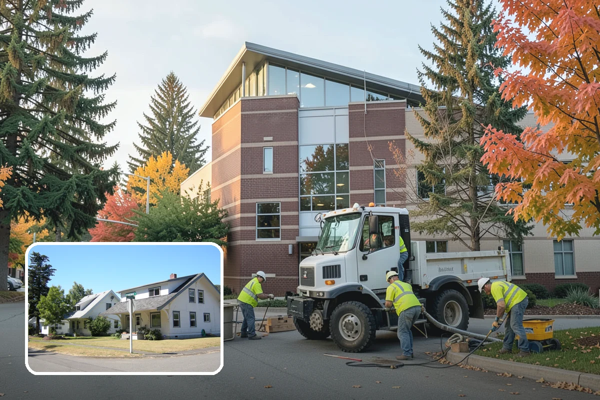 Municipal Gutter Installation in DuPont, Pierce County, WA - Handles heavy Northwest rainfall with correctly sized systems