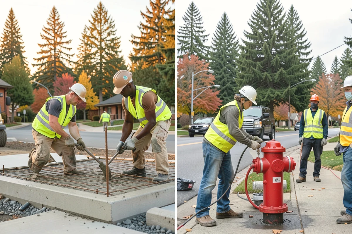 Municipal Gutter Installation in Edgewood, Pierce County, WA - Roof drainage calculation and discharge routing plan