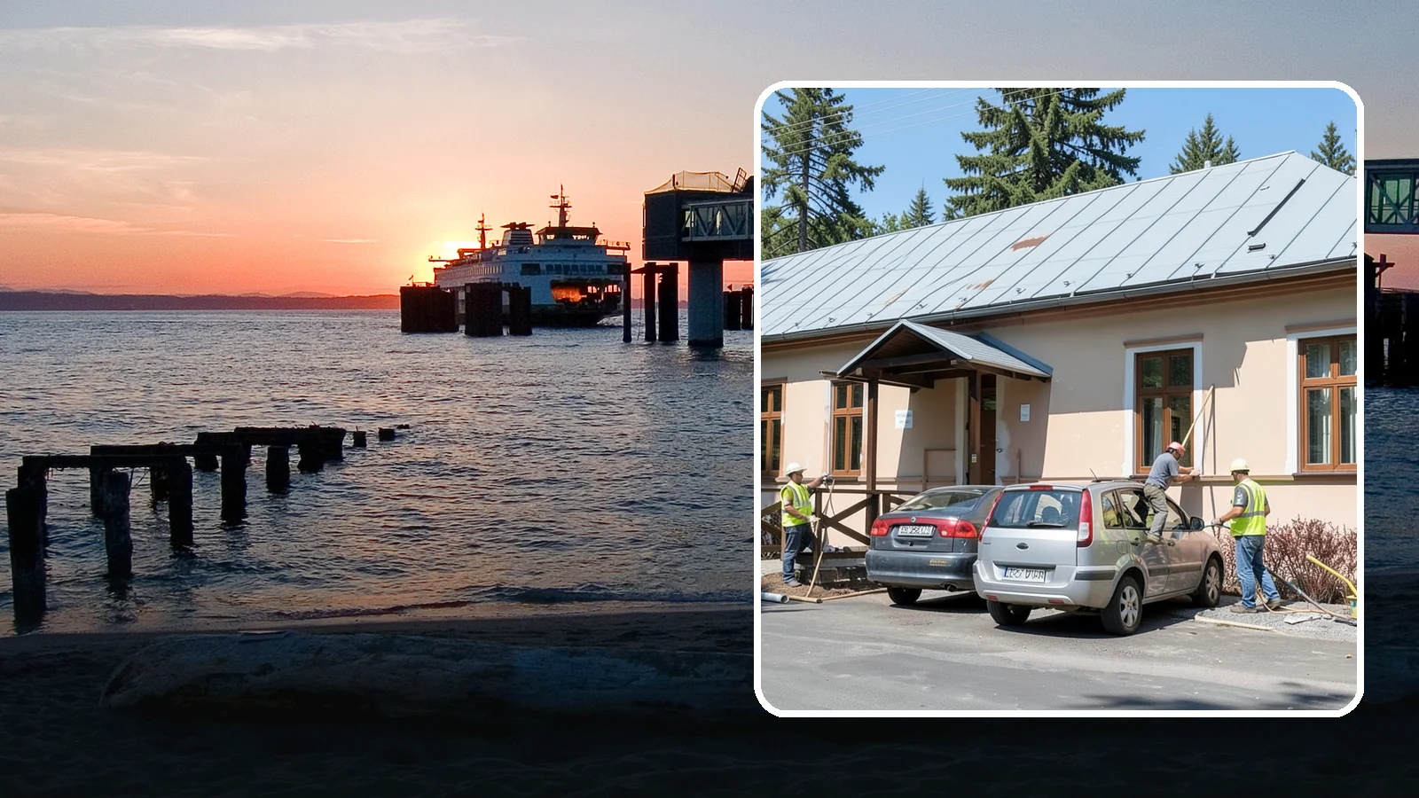 Municipal Gutter Installation in Edmonds, Snohomish County, WA - Install and upgrade gutters and downspouts that move heavy Northwest rainfall away from public building foundations.