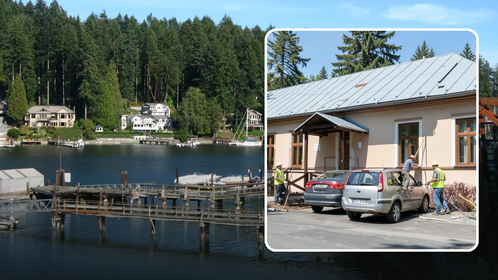 Municipal Gutter Installation in Gig Harbor, Pierce County, WA - Install and upgrade gutters and downspouts that move heavy Northwest rainfall away from public building foundations.