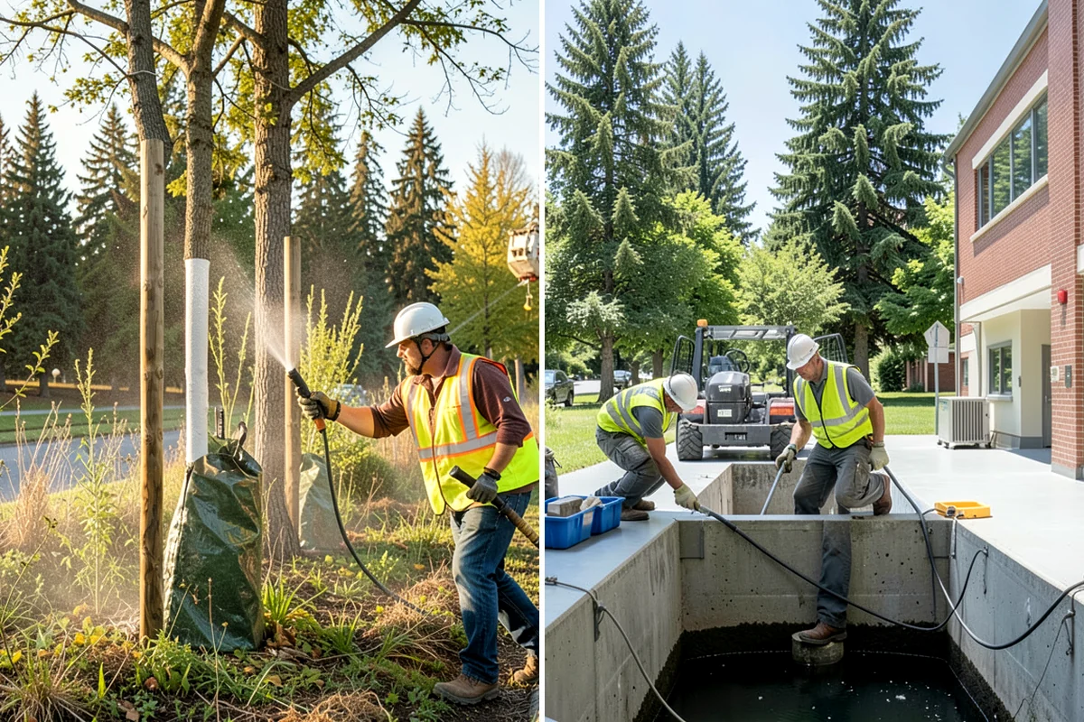 Municipal Gutter Installation in Kenmore, King County, WA - Roof drainage calculation and discharge routing plan