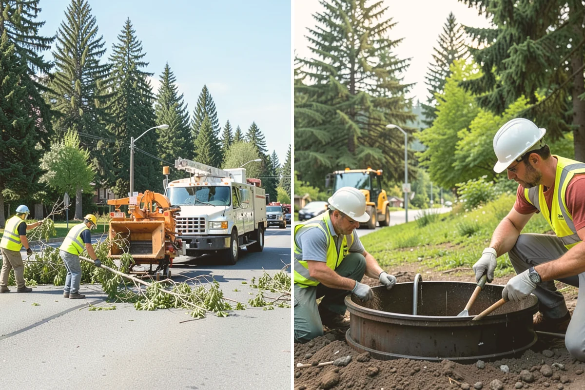 Municipal Gutter Installation in Kent, King County, WA - Roof drainage calculation and discharge routing plan