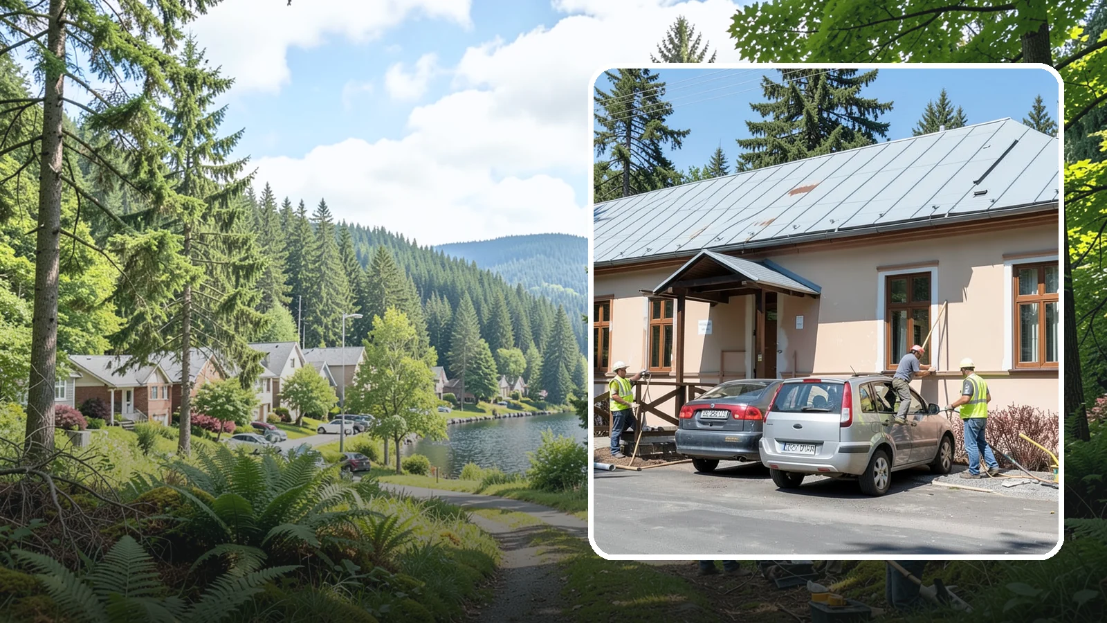 Municipal Gutter Installation in Lake Forest Park, King County, WA - Install and upgrade gutters and downspouts that move heavy Northwest rainfall away from public building foundations.
