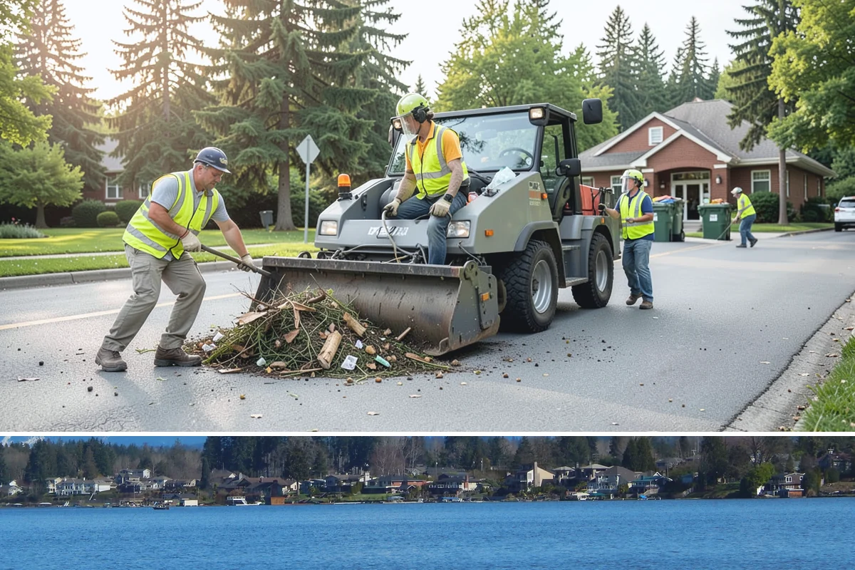 Municipal Gutter Installation in Lake Stevens, Snohomish County, WA - Installation ahead of the fall rainy season ensures systems are ready for peak Northwest precipitation.
