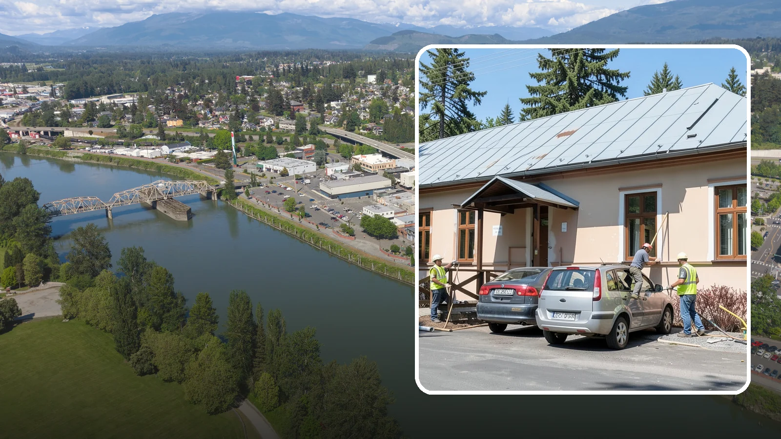 Municipal Gutter Installation in Mount Vernon, Skagit County, WA - Install and upgrade gutters and downspouts that move heavy Northwest rainfall away from public building foundations.