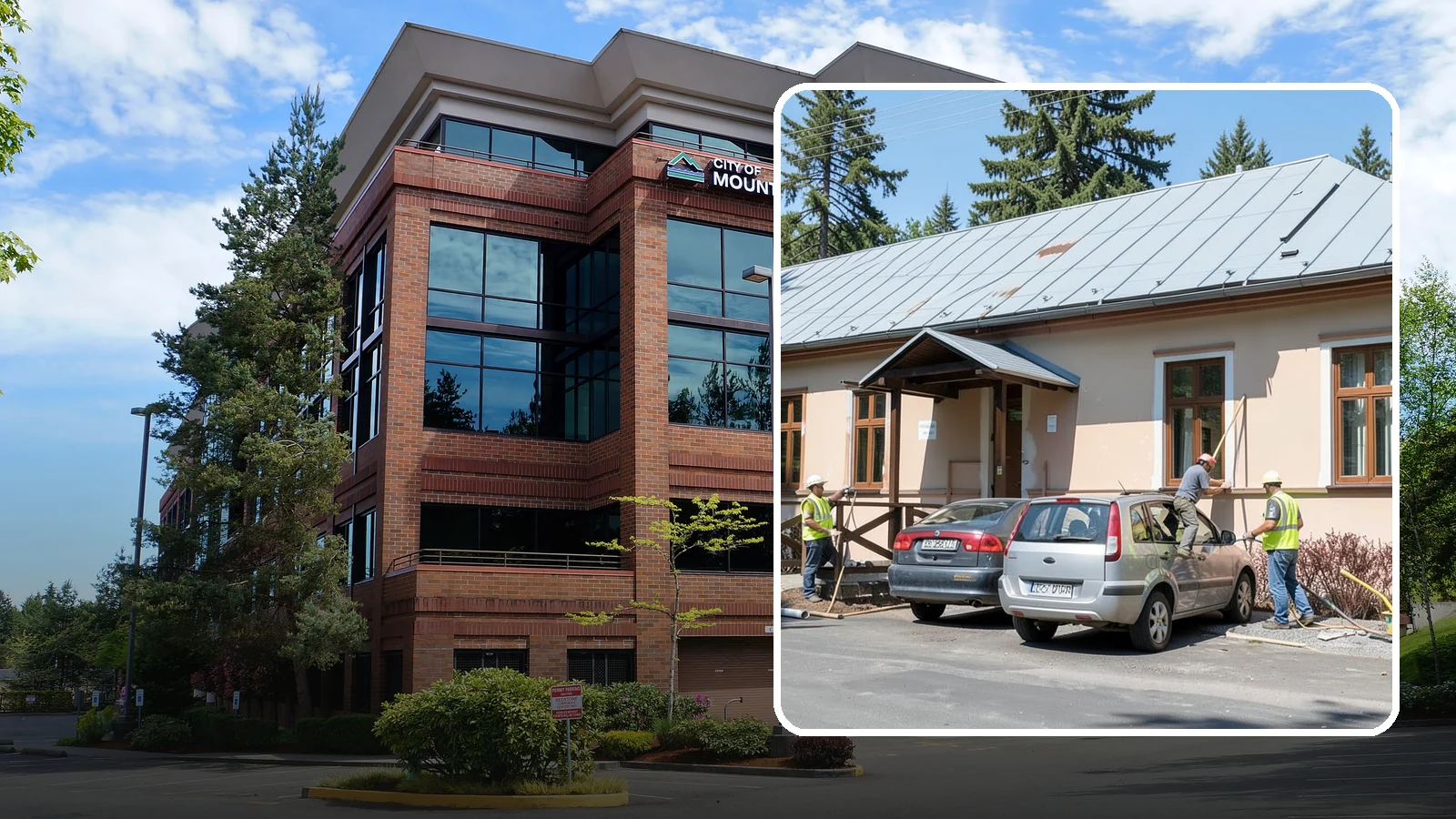 Municipal Gutter Installation in Mountlake Terrace, Snohomish County, WA - Install and upgrade gutters and downspouts that move heavy Northwest rainfall away from public building foundations.