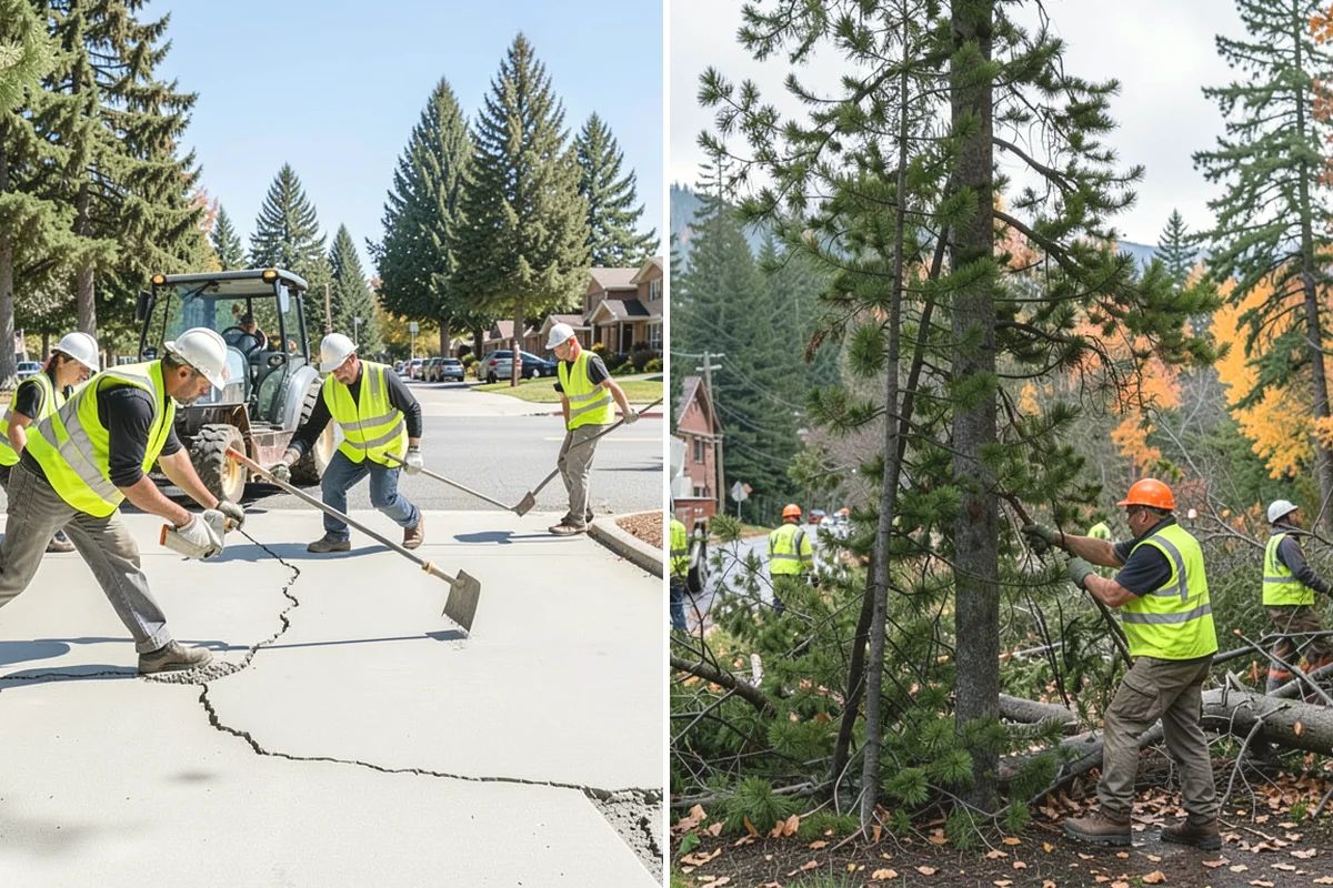 Municipal Gutter Installation in Mountlake Terrace, Snohomish County, WA - Roof drainage calculation and discharge routing plan