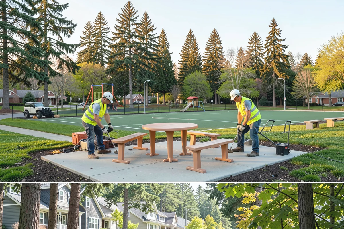 Municipal Gutter Installation in Normandy Park, King County, WA - Installation ahead of the fall rainy season ensures systems are ready for peak Northwest precipitation.