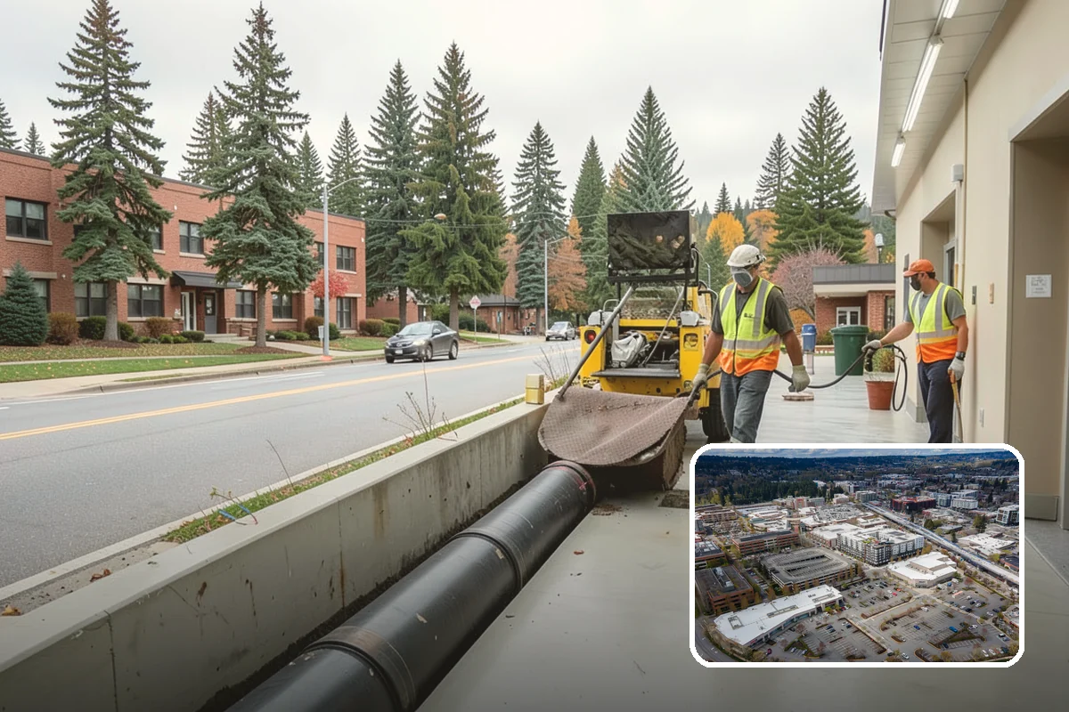 Municipal Gutter Installation in Redmond, King County, WA - Handles heavy Northwest rainfall with correctly sized systems