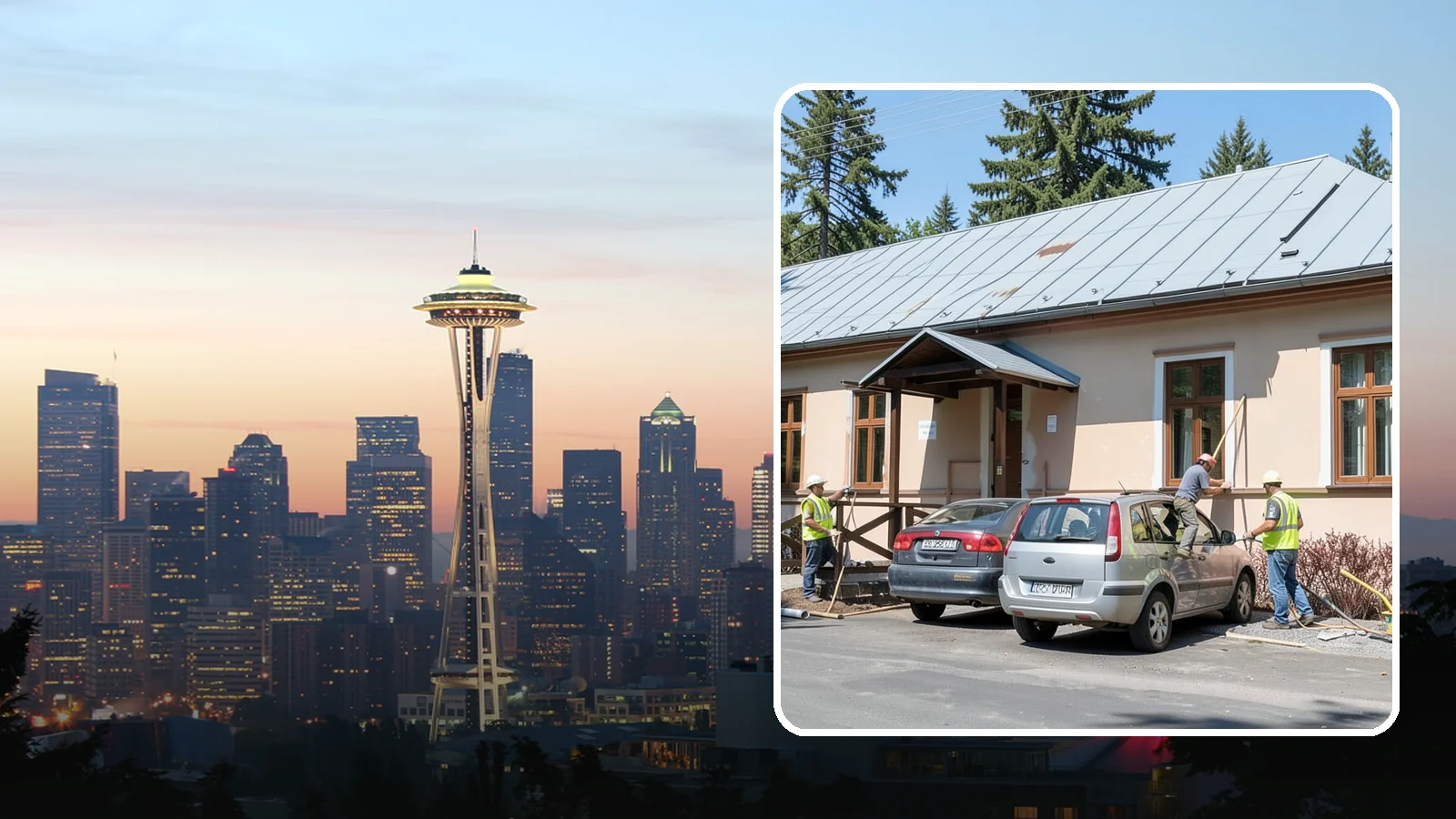Municipal Gutter Installation in Seattle, King County, WA - Install and upgrade gutters and downspouts that move heavy Northwest rainfall away from public building foundations.