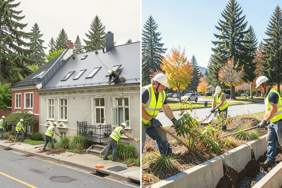 Municipal Gutter Installation in Snohomish, Snohomish County, WA - Roof drainage calculation and discharge routing plan