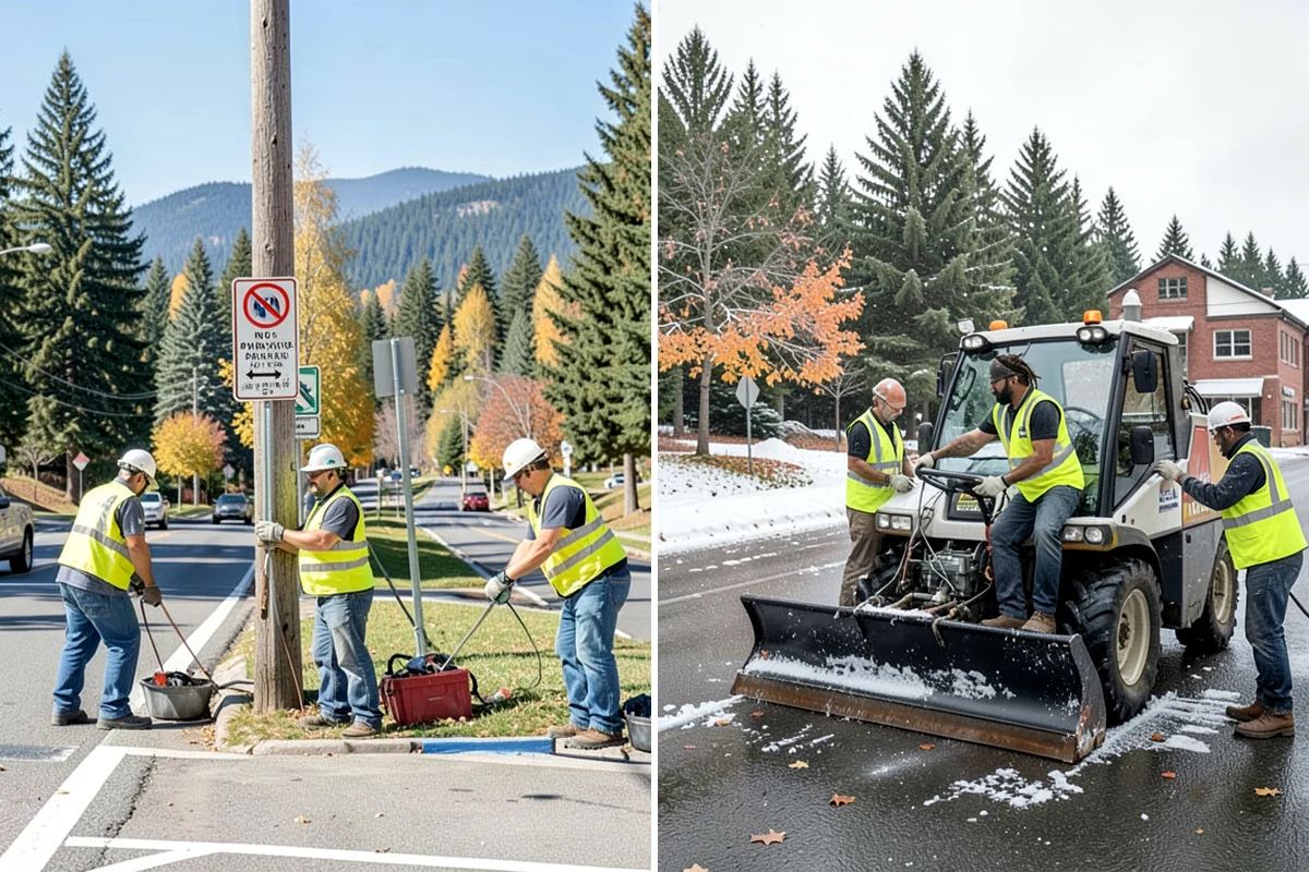 Municipal Gutter Installation in Snoqualmie, King County, WA - Roof drainage calculation and discharge routing plan