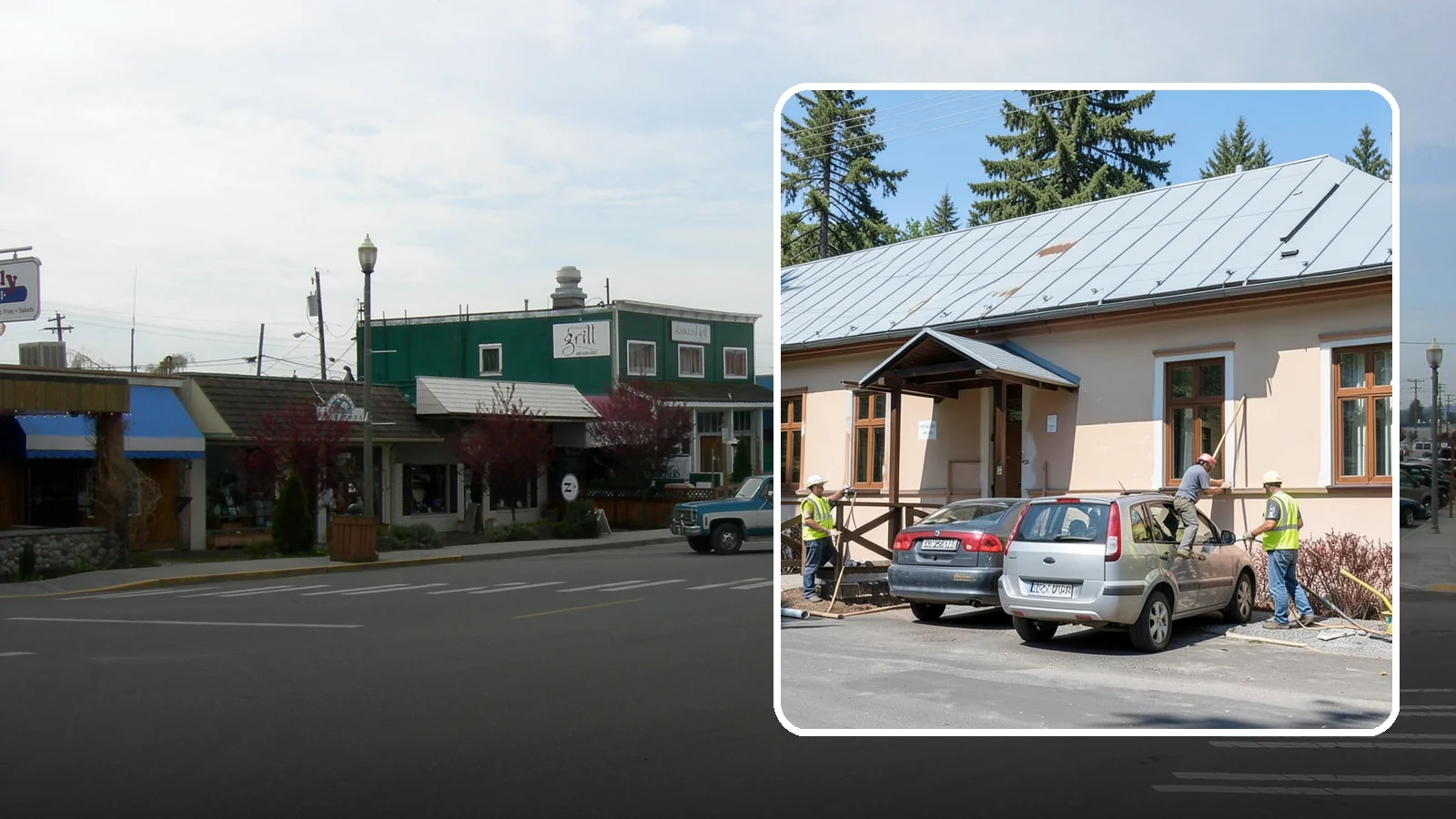 Municipal Gutter Installation in Stanwood, Snohomish County, WA - Install and upgrade gutters and downspouts that move heavy Northwest rainfall away from public building foundations.
