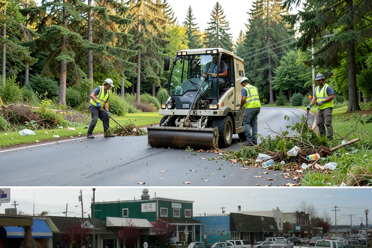 Municipal Gutter Installation in Stanwood, Snohomish County, WA - Installation ahead of the fall rainy season ensures systems are ready for peak Northwest precipitation.