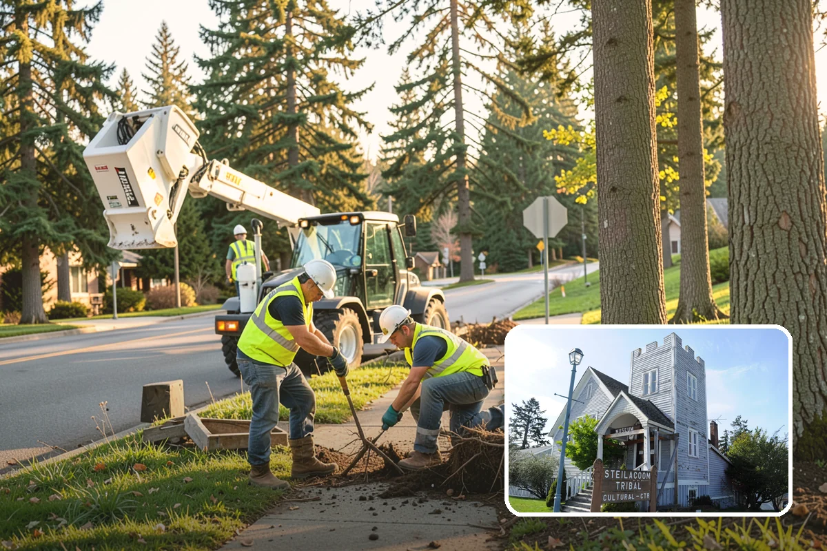 Municipal Gutter Installation in Steilacoom, Pierce County, WA - Handles heavy Northwest rainfall with correctly sized systems