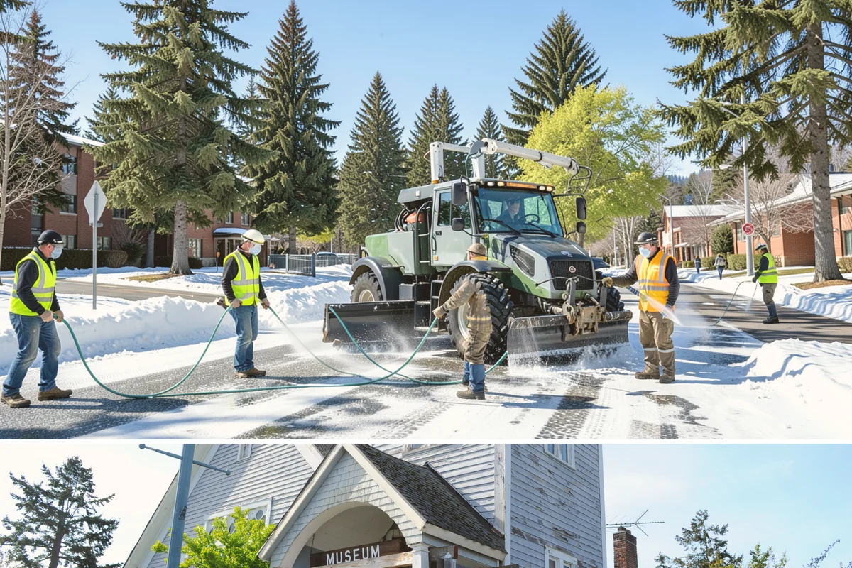 Municipal Gutter Installation in Steilacoom, Pierce County, WA - Installation ahead of the fall rainy season ensures systems are ready for peak Northwest precipitation.
