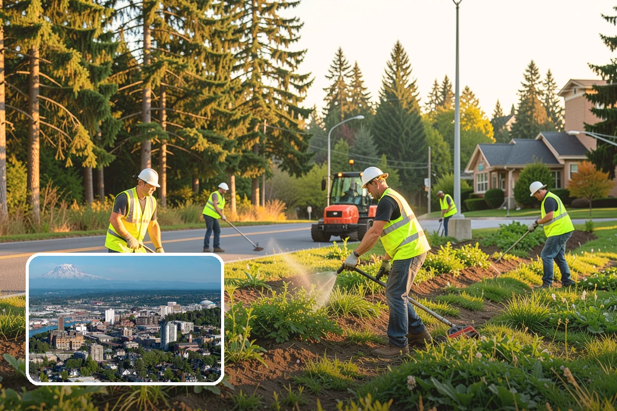 Municipal Gutter Installation in Tacoma, Pierce County, WA - Handles heavy Northwest rainfall with correctly sized systems