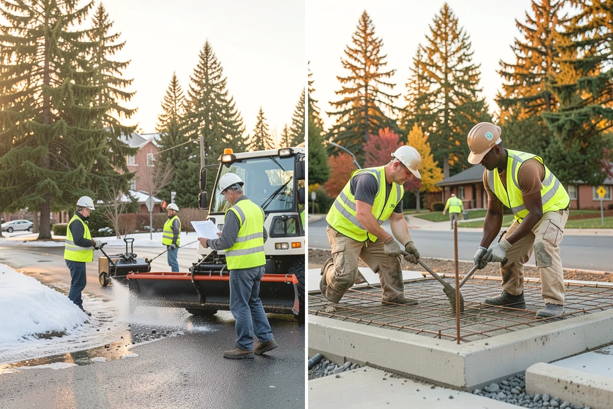 Municipal Gutter Installation in University Place, Pierce County, WA - Roof drainage calculation and discharge routing plan