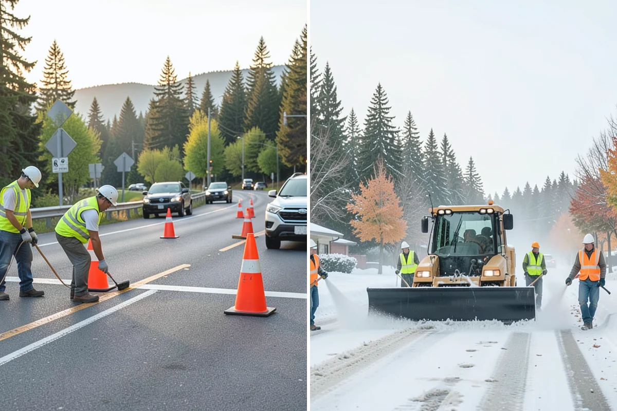Municipal Gutter Installation in Woodinville, King County, WA - Roof drainage calculation and discharge routing plan