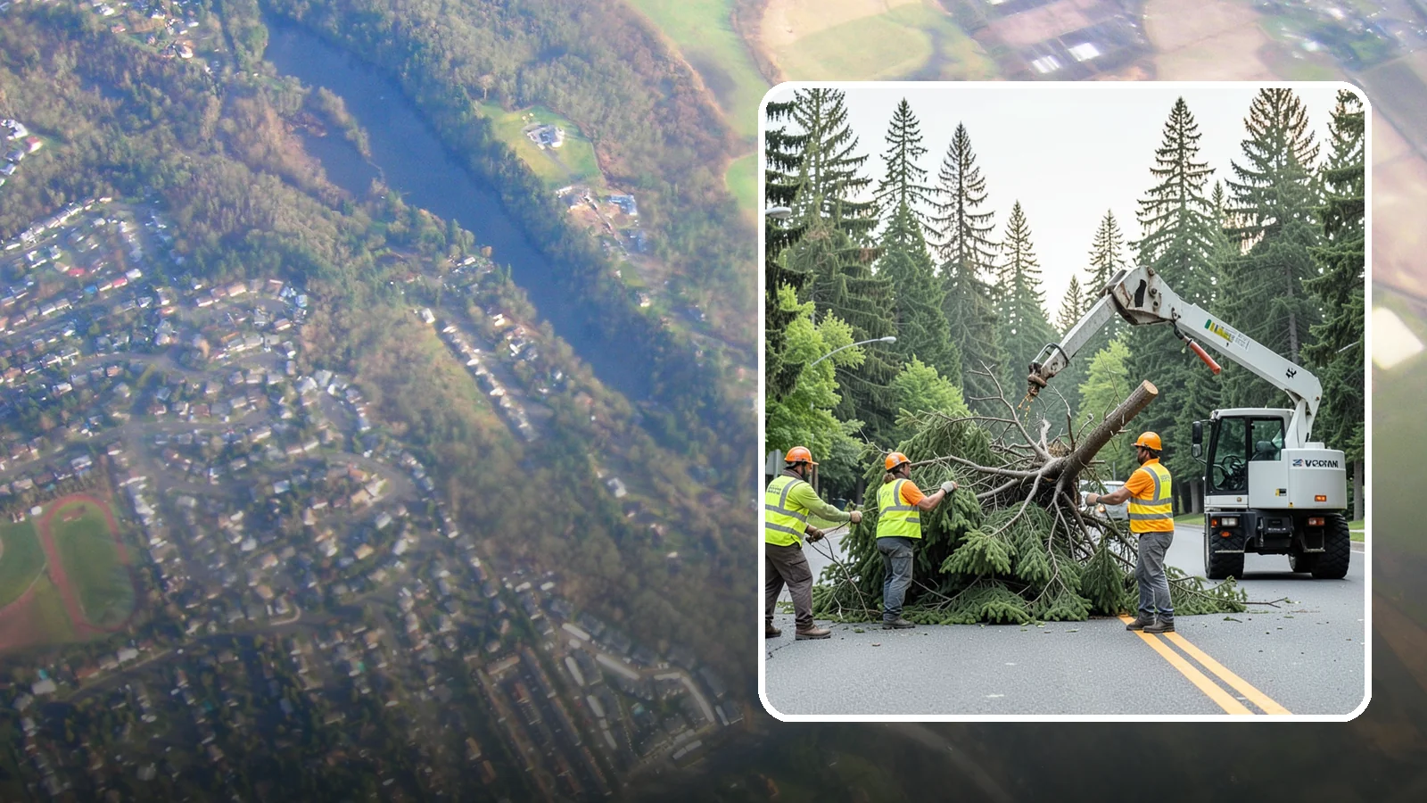 Municipal Hazard Tree Removal in Algona, King County, WA - We identify and remove high-risk public trees threatening infrastructure, roadways, and pedestrians under arborist-documented...