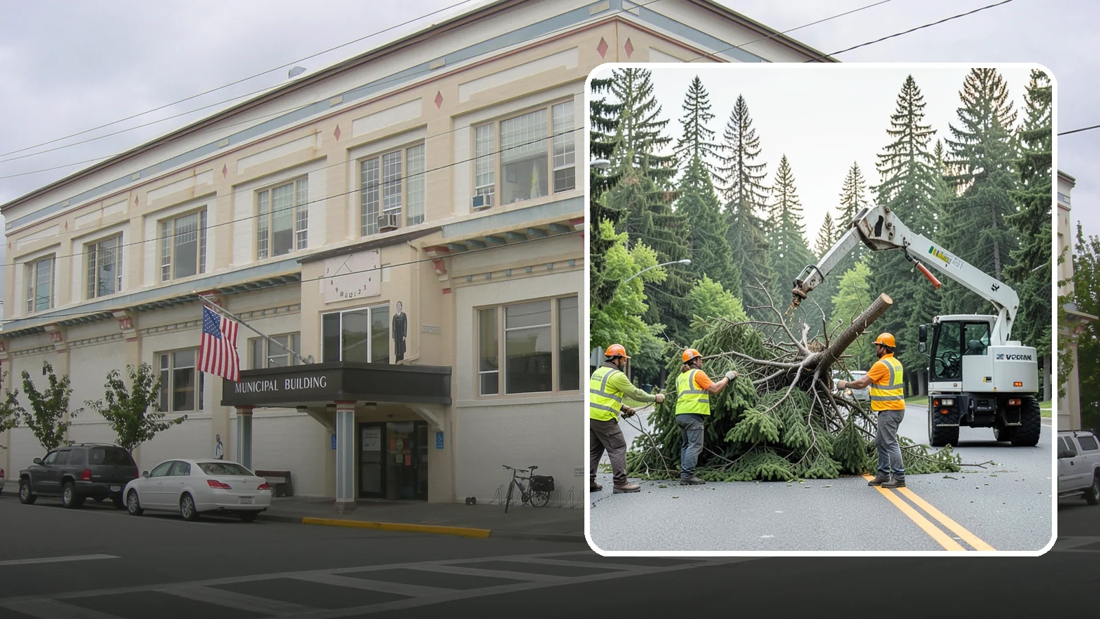 Municipal Hazard Tree Removal in Anacortes, Skagit County, WA - We identify and remove high-risk public trees threatening infrastructure, roadways, and pedestrians under arborist-documented...