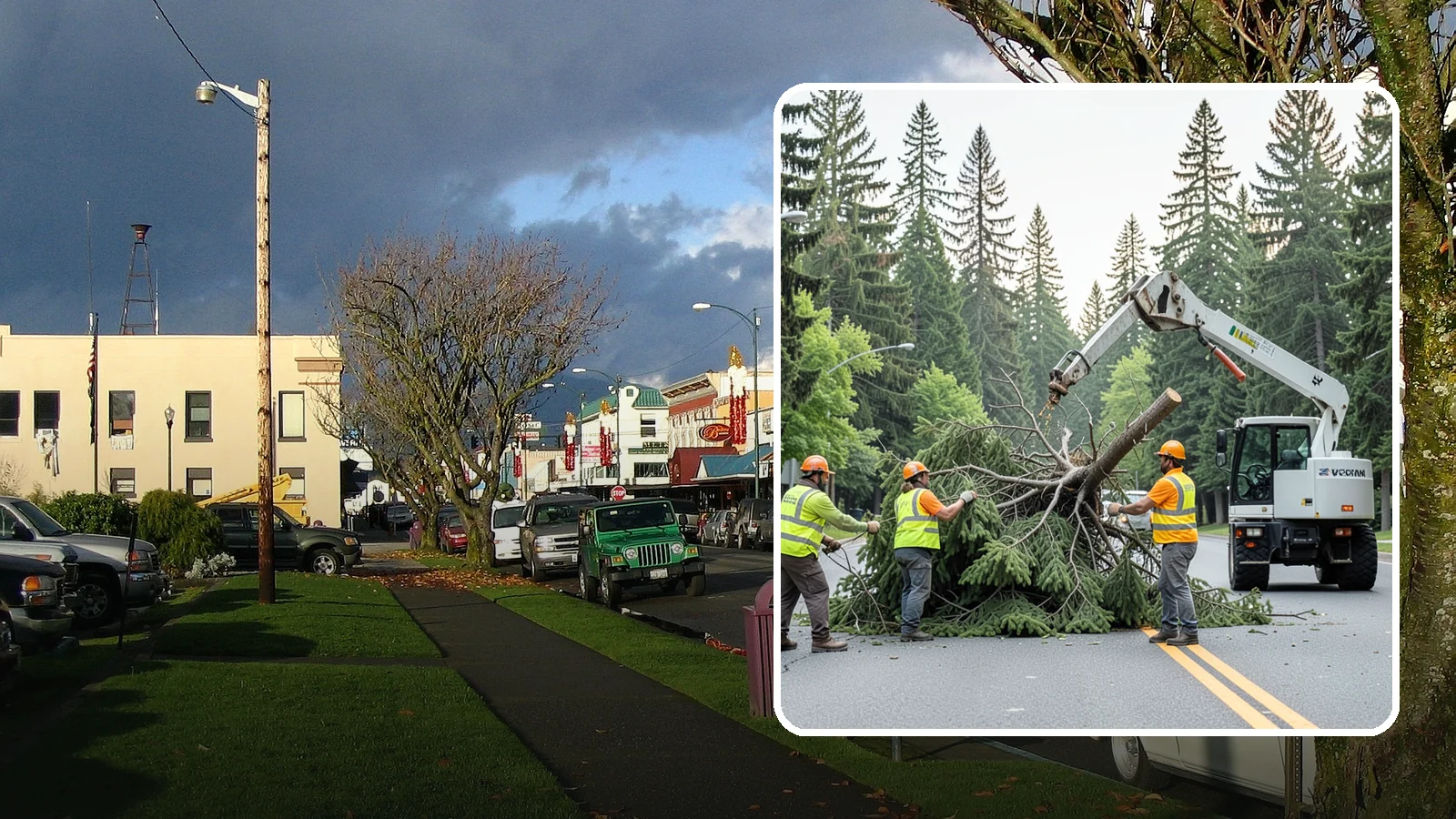 Municipal Hazard Tree Removal in Arlington, Snohomish County, WA - We identify and remove high-risk public trees threatening infrastructure, roadways, and pedestrians under arborist-documented...