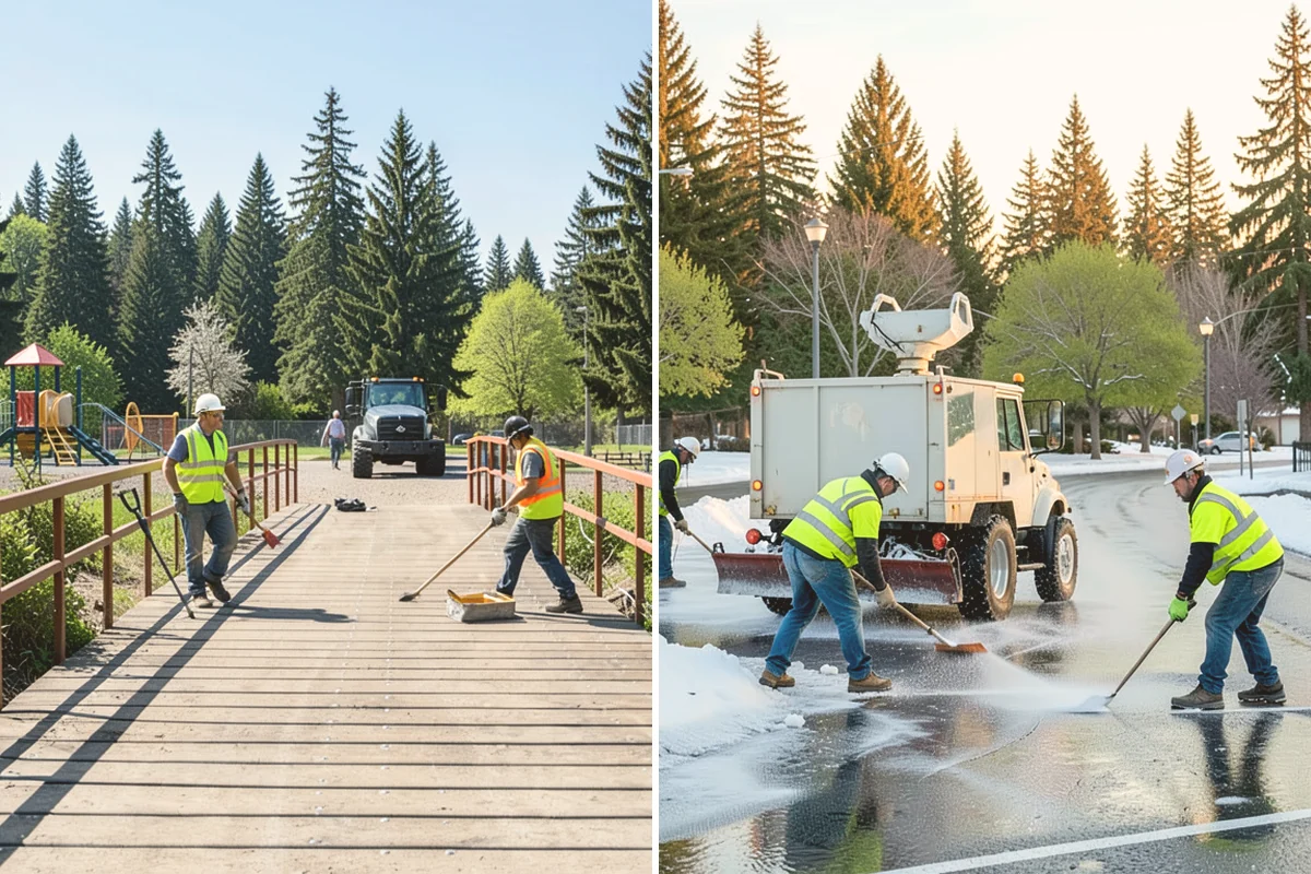 Municipal Hazard Tree Removal in Bellevue, King County, WA - Arborists assess flagged or reported trees using formal risk methodology