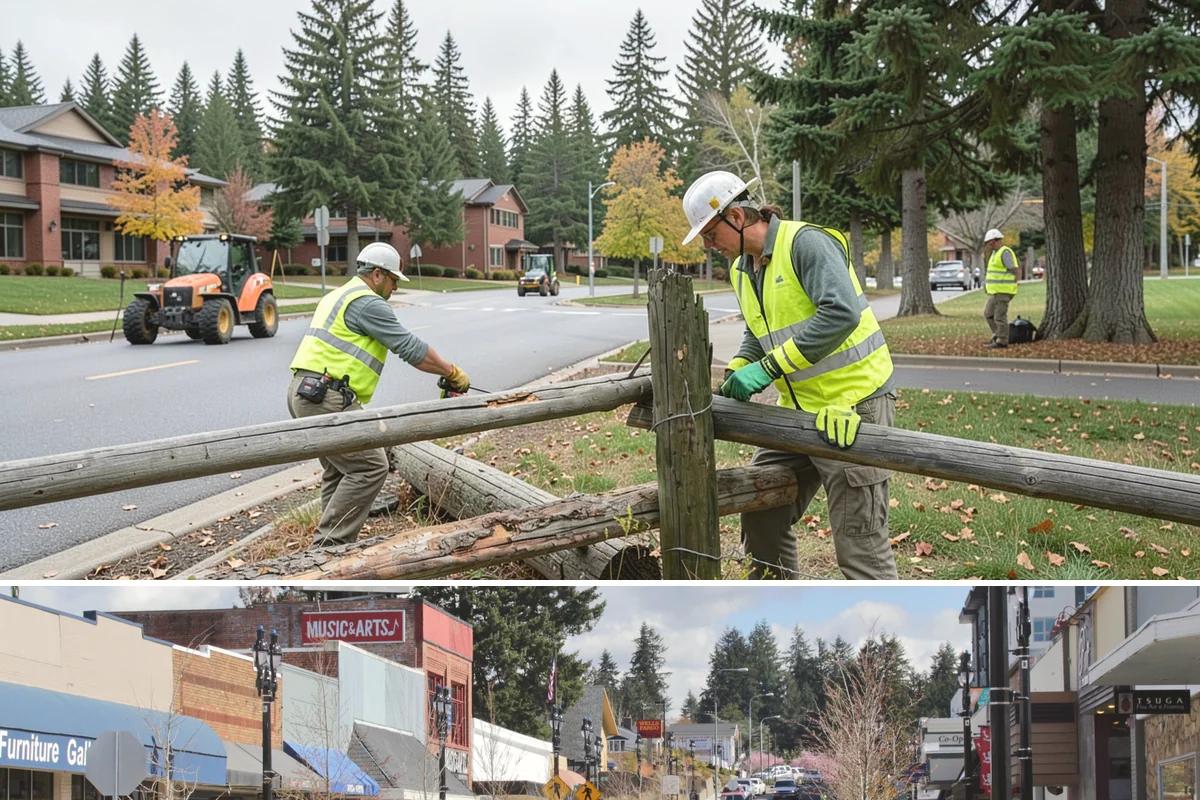 Municipal Hazard Tree Removal in Bothell, King County, WA - Hazard removals proceed as identified year-round, with heightened demand ahead of and during the winter storm season.