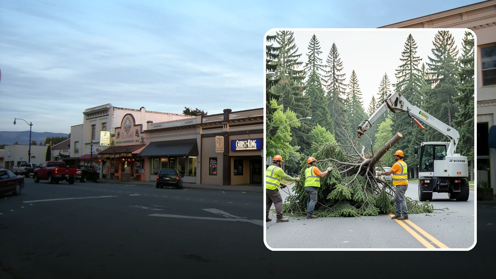 Municipal Hazard Tree Removal in Burlington, Skagit County, WA - We identify and remove high-risk public trees threatening infrastructure, roadways, and pedestrians under arborist-documented...