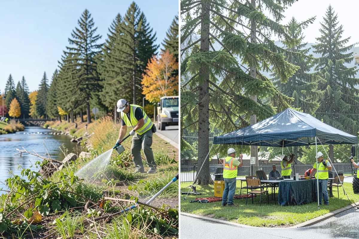 Municipal Hazard Tree Removal in Coupeville, Island County, WA - Arborists assess flagged or reported trees using formal risk methodology