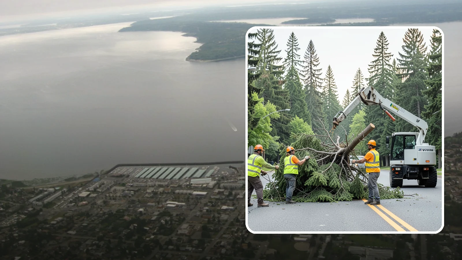 Municipal Hazard Tree Removal in Des Moines, King County, WA - We identify and remove high-risk public trees threatening infrastructure, roadways, and pedestrians under arborist-documented...