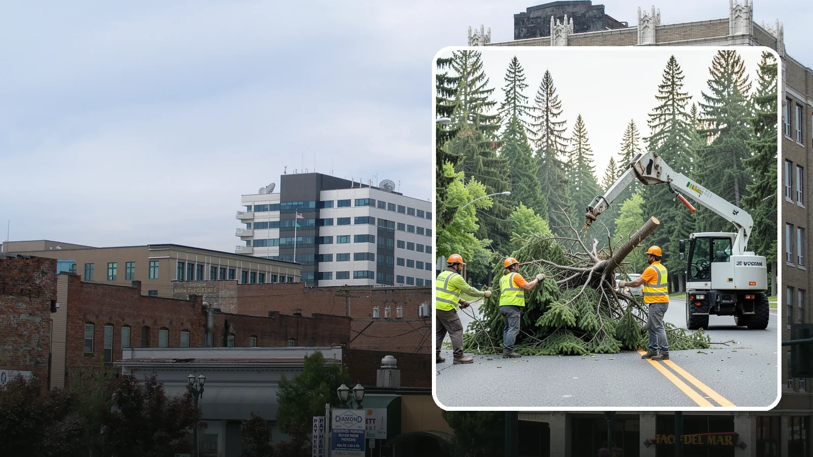 Municipal Hazard Tree Removal in Everett, Snohomish County, WA - We identify and remove high-risk public trees threatening infrastructure, roadways, and pedestrians under arborist-documented...