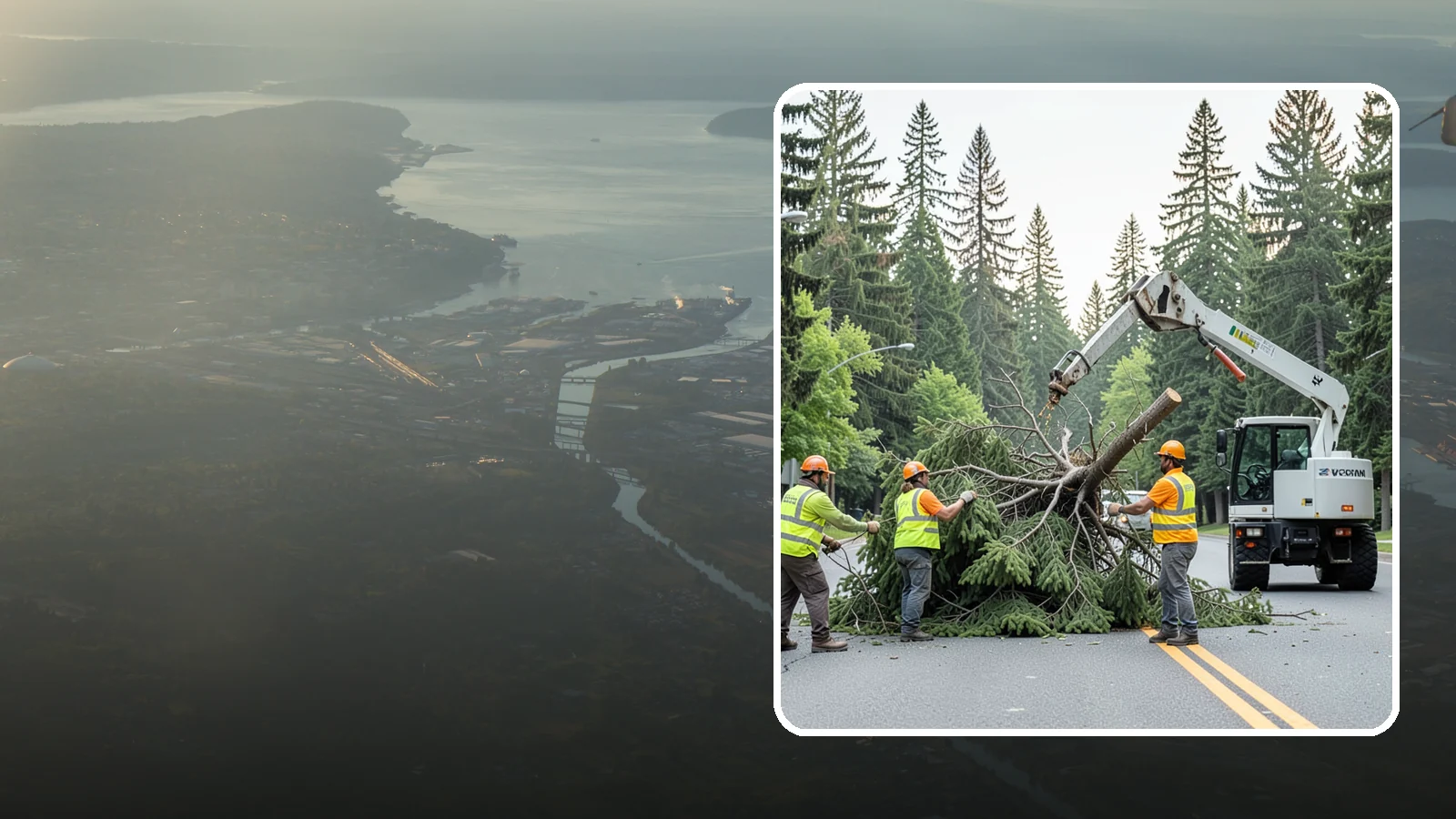 Municipal Hazard Tree Removal in Fife, Pierce County, WA - We identify and remove high-risk public trees threatening infrastructure, roadways, and pedestrians under arborist-documented...