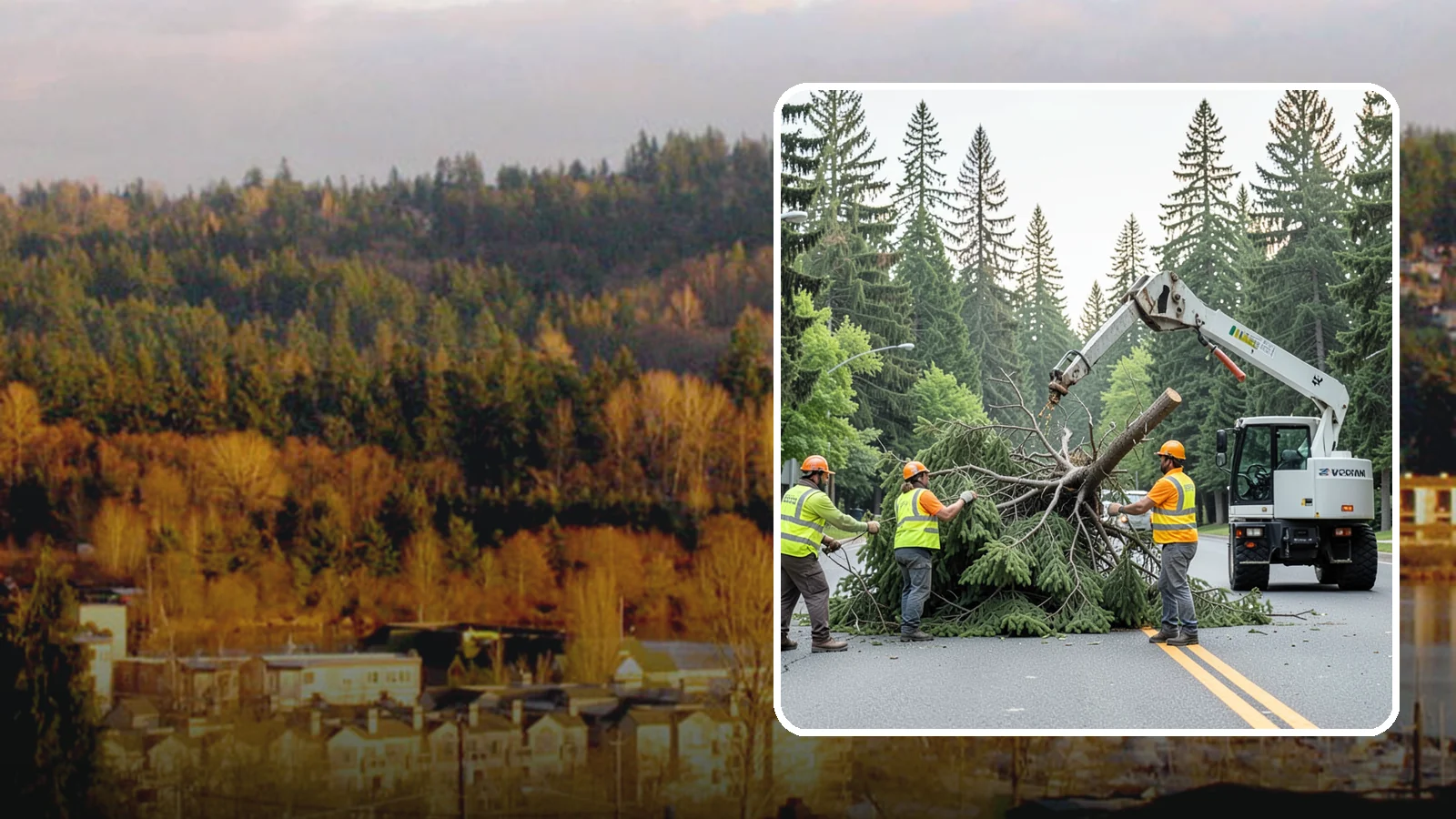 Municipal Hazard Tree Removal in Kenmore, King County, WA - We identify and remove high-risk public trees threatening infrastructure, roadways, and pedestrians under arborist-documented...