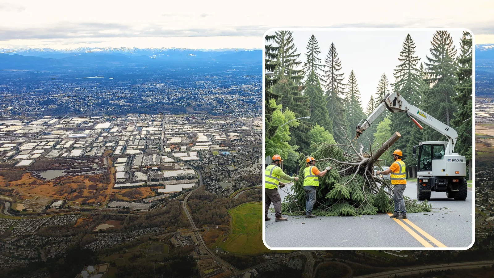 Municipal Hazard Tree Removal in Kent, King County, WA - We identify and remove high-risk public trees threatening infrastructure, roadways, and pedestrians under arborist-documented...