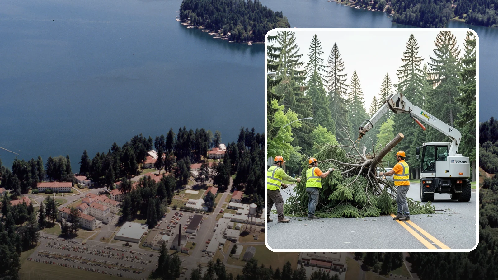 Municipal Hazard Tree Removal in Lakewood, Pierce County, WA - We identify and remove high-risk public trees threatening infrastructure, roadways, and pedestrians under arborist-documented...