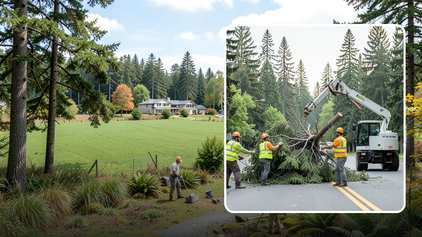 Municipal Hazard Tree Removal in Lyman, Skagit County, WA - We identify and remove high-risk public trees threatening infrastructure, roadways, and pedestrians under arborist-documented...