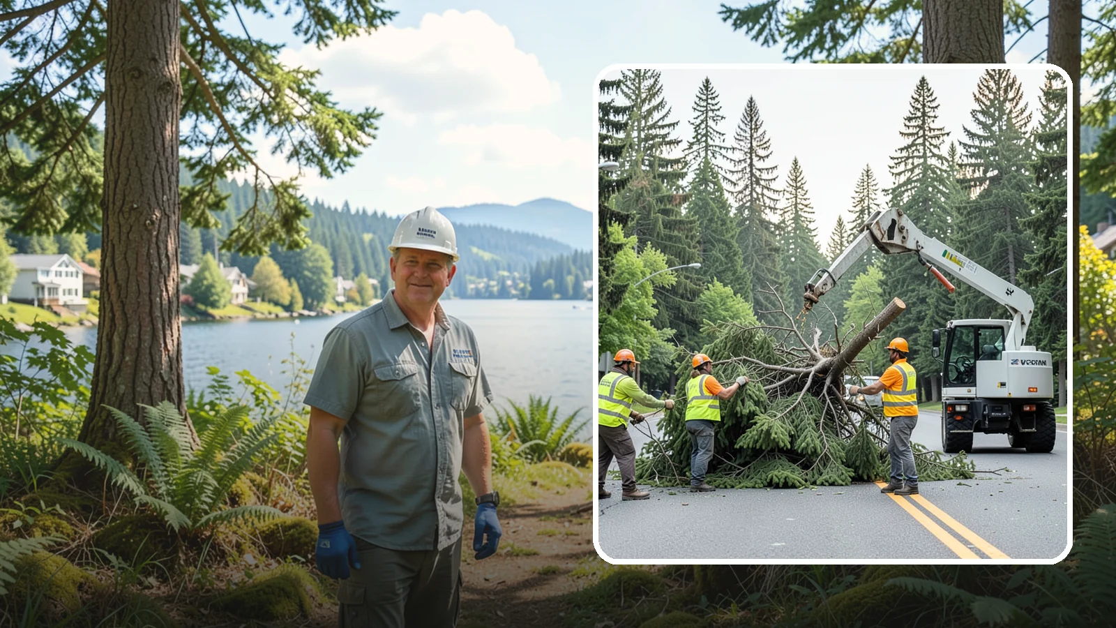 Municipal Hazard Tree Removal in Milton, King County, WA - We identify and remove high-risk public trees threatening infrastructure, roadways, and pedestrians under arborist-documented...