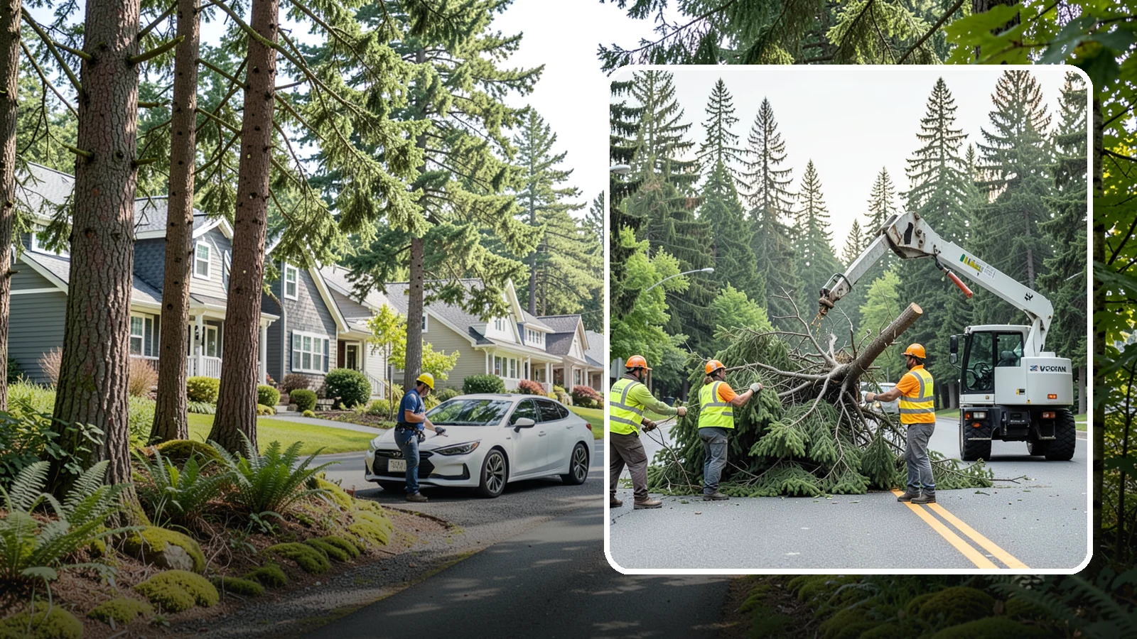 Municipal Hazard Tree Removal in Normandy Park, King County, WA - We identify and remove high-risk public trees threatening infrastructure, roadways, and pedestrians under arborist-documented...