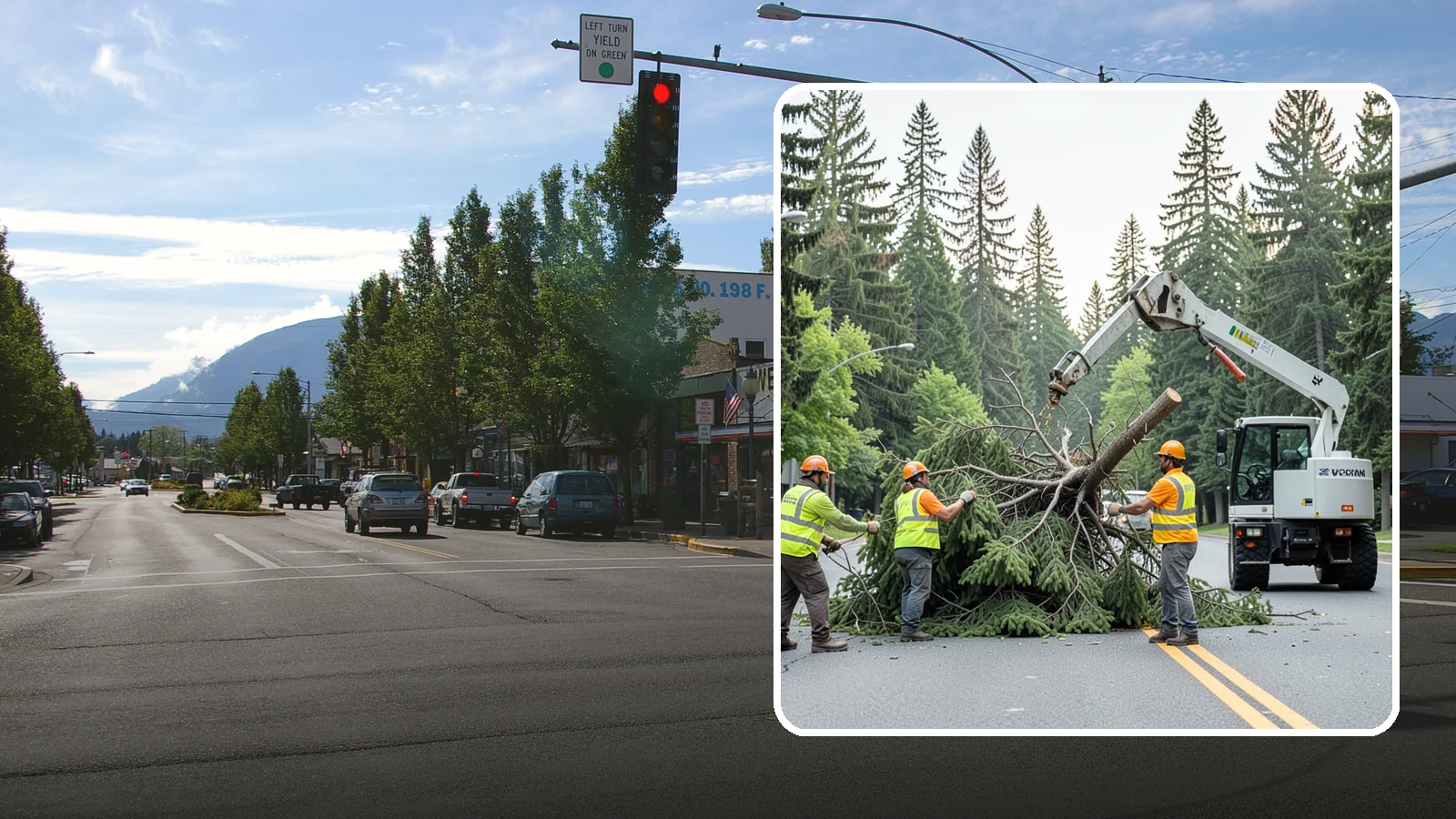 Municipal Hazard Tree Removal in North Bend, King County, WA - We identify and remove high-risk public trees threatening infrastructure, roadways, and pedestrians under arborist-documented...