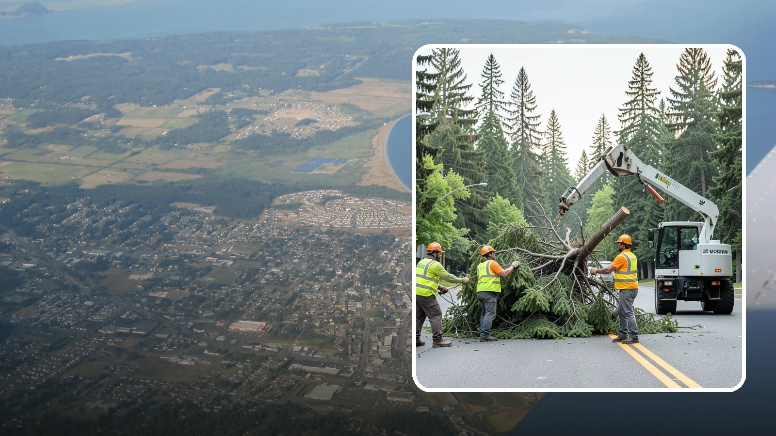 Municipal Hazard Tree Removal in Oak Harbor, Island County, WA - We identify and remove high-risk public trees threatening infrastructure, roadways, and pedestrians under arborist-documented...