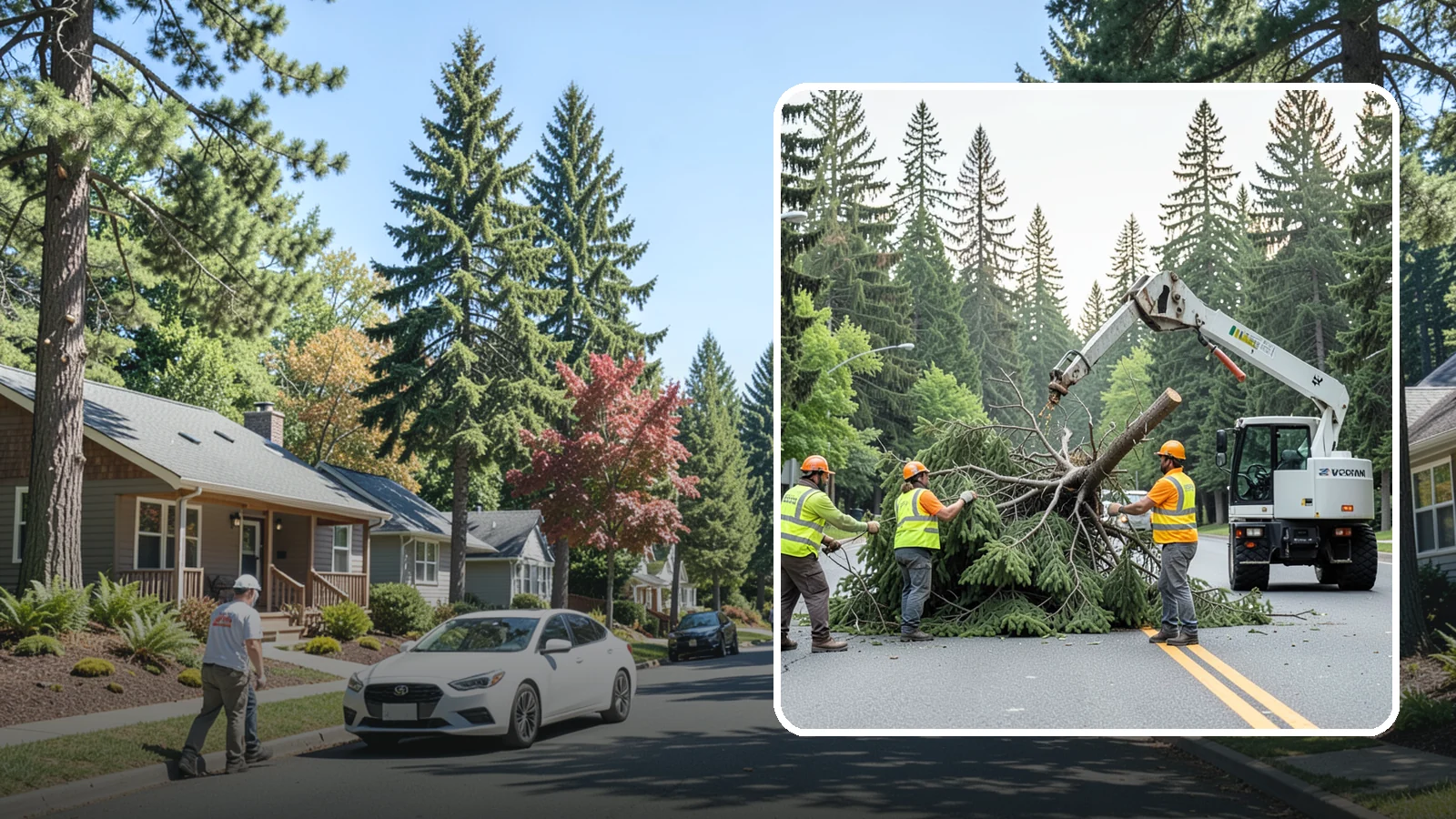 Municipal Hazard Tree Removal in Orting, Pierce County, WA - We identify and remove high-risk public trees threatening infrastructure, roadways, and pedestrians under arborist-documented...
