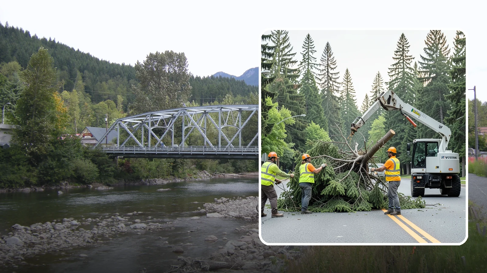 Municipal Hazard Tree Removal in Skykomish, King County, WA - We identify and remove high-risk public trees threatening infrastructure, roadways, and pedestrians under arborist-documented...