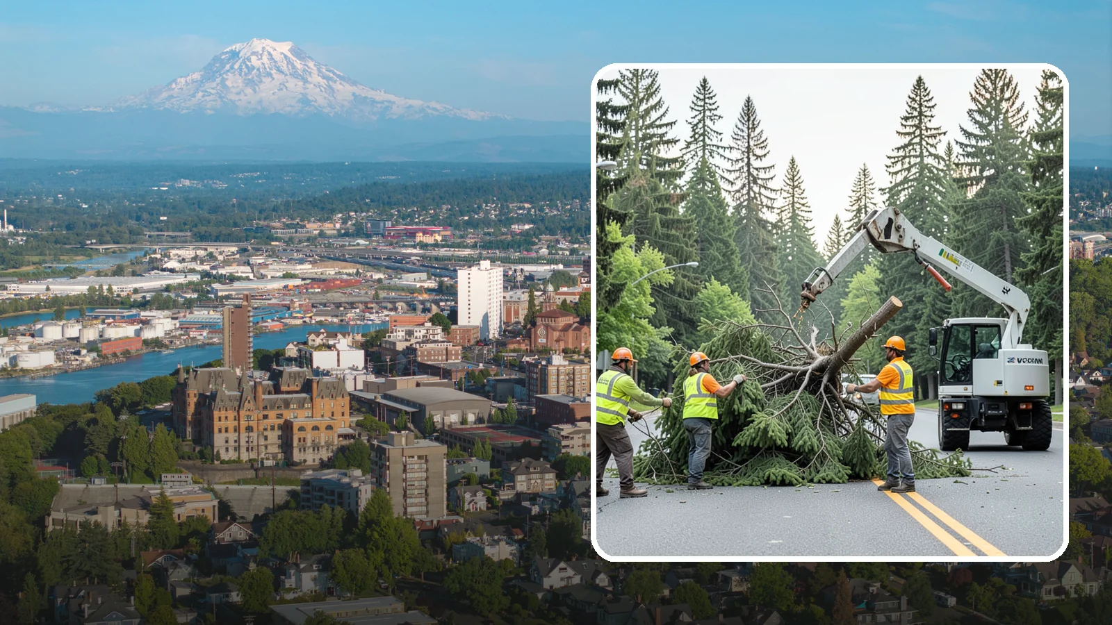 Municipal Hazard Tree Removal in Tacoma, Pierce County, WA - We identify and remove high-risk public trees threatening infrastructure, roadways, and pedestrians under arborist-documented...