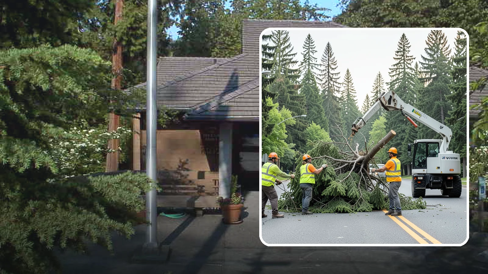 Municipal Hazard Tree Removal in Yarrow Point, King County, WA - We identify and remove high-risk public trees threatening infrastructure, roadways, and pedestrians under arborist-documented...