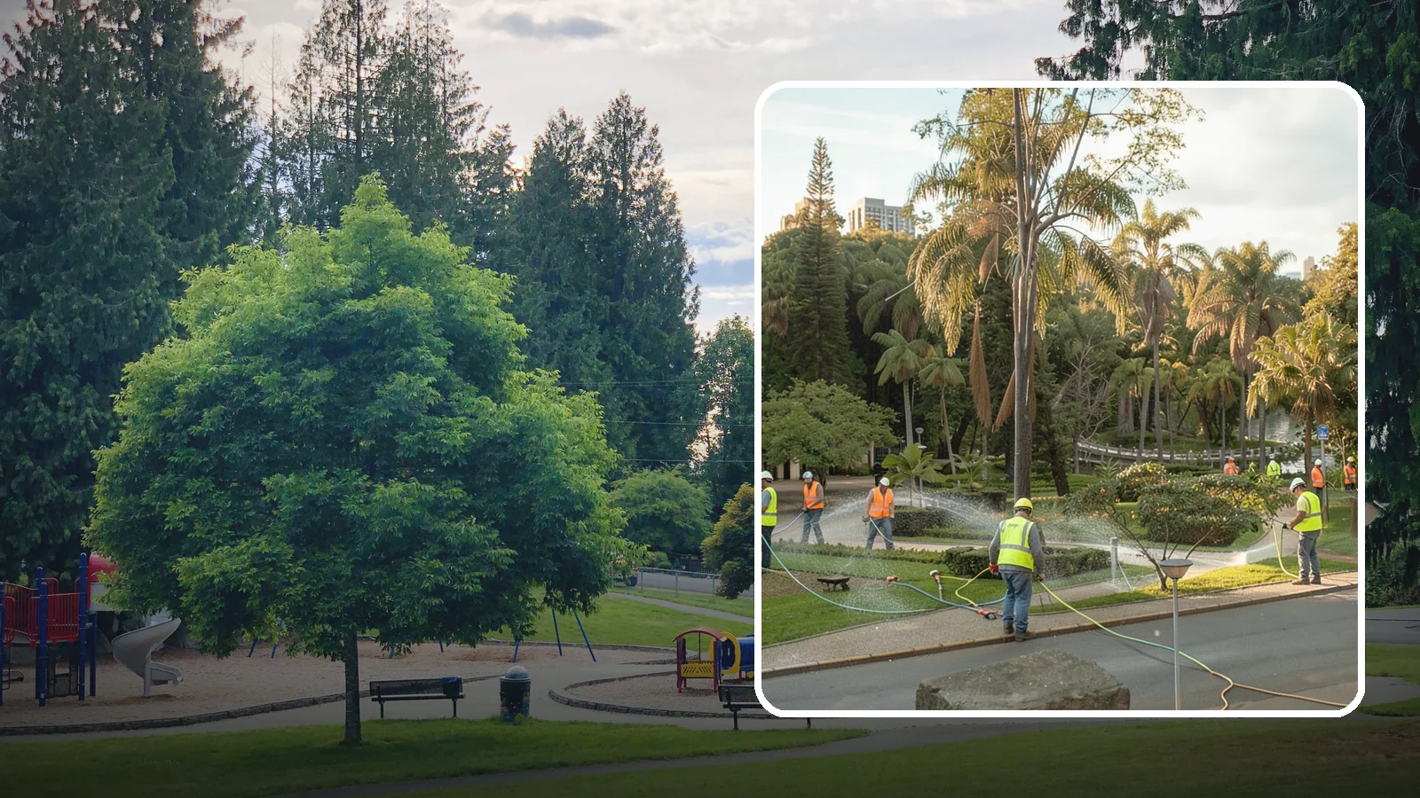 Municipal Irrigation Installation in Bonney Lake, Pierce County, WA - We design and install efficient irrigation systems for public parks, medians, and civic landscapes that meet Western Washington...