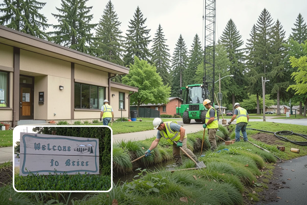 Municipal Irrigation Installation in Brier, Snohomish County, WA - Zoned, efficient design reduces water consumption and cost